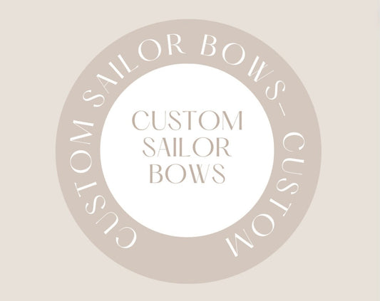 Custom sailor bows